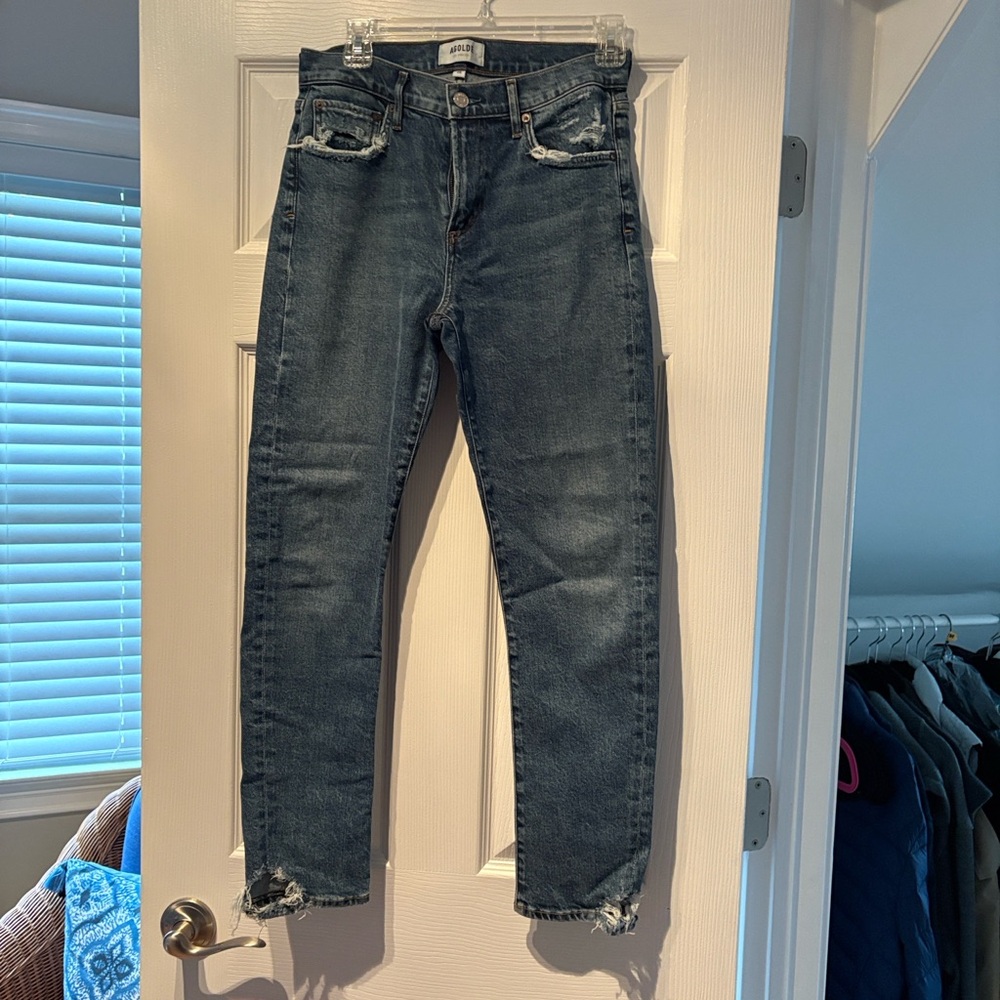 Agolde Women's Blue Ankle Jeans